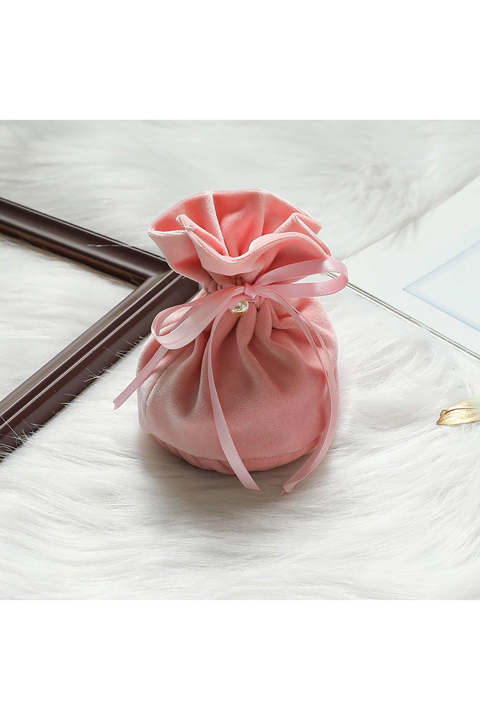 Silky Veleteen Drawstring Gift Bags CGF0244 (Set of 12 pcs) - COCOMELODY